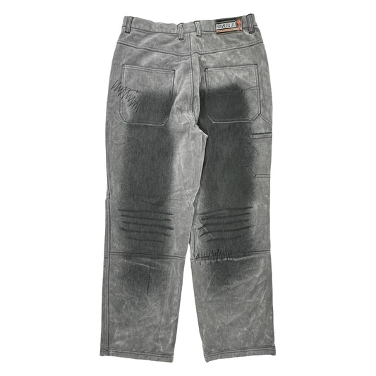 Raw Blue Jeans - 36W 34L Grey Cotton