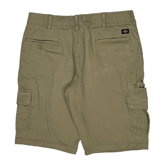 Dickies Cargo Shorts - 34W 10L Khaki Cotton
