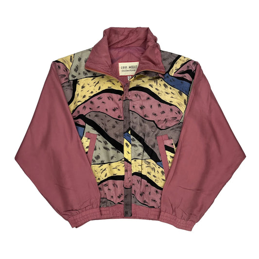 1980'S 188 West Shell Jacket - Medium Burgundy Polyester