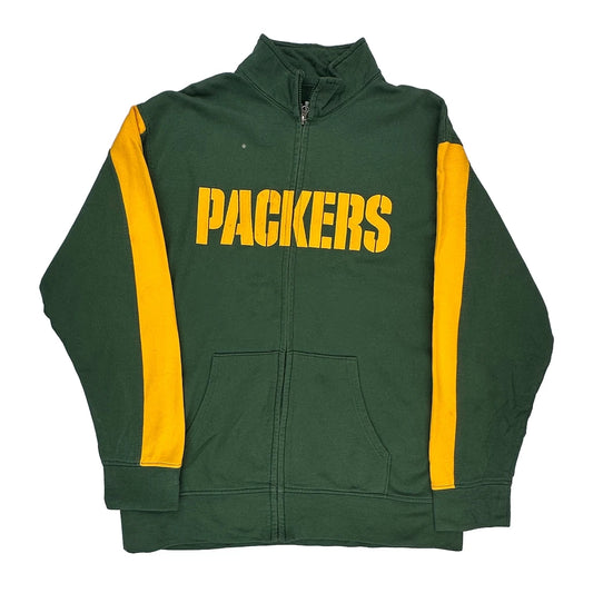 Green Bay Packers Nfl Zip Up - XL Green Cotton Blend