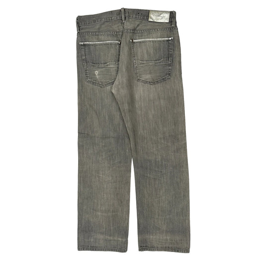 Sean John Baggy Jeans - 34W 30L Grey Cotton