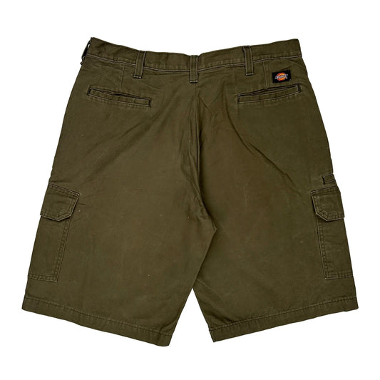Dickies Cargo Shorts - 38W 10L Khaki Cotton