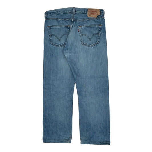501 Levis Jeans - 34W 29L Light Wash Denim