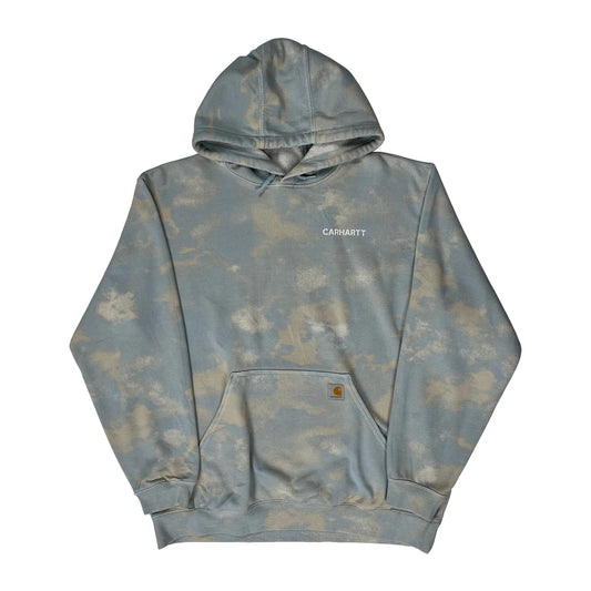 Carhartt Tie-Dye Hoodie - XL Blue Cotton Blend