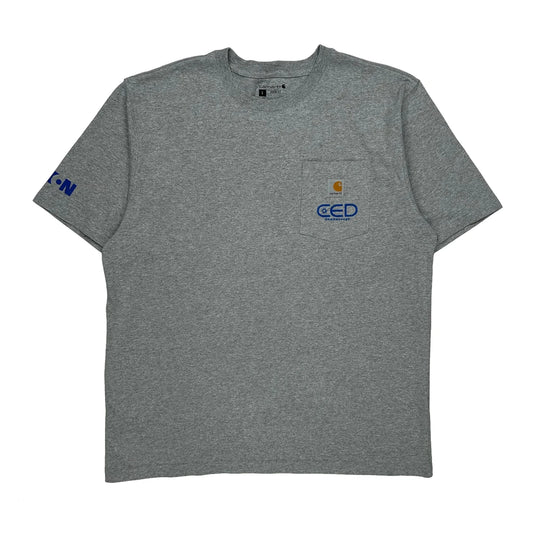 Vintage 10 Year Anniversary Carhartt Graphic T-Shirt - Large Grey Cotton