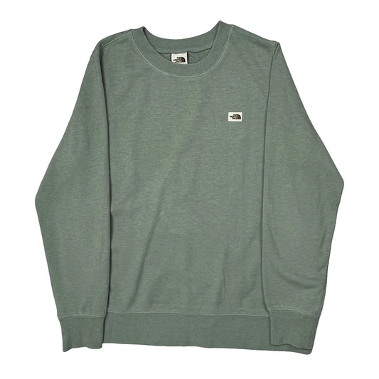 Vintage The North Face Sweatshirt - Large Green Cotton