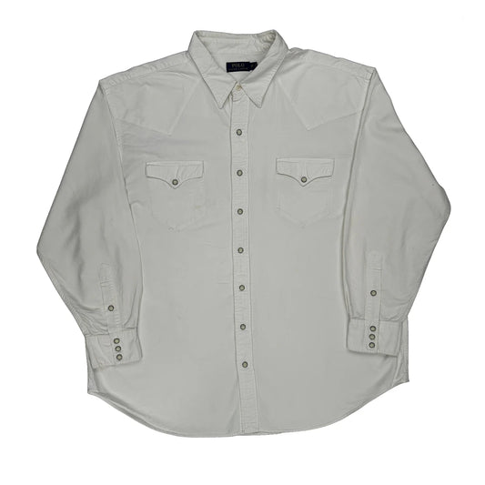 Polo By Ralph Lauren Shirt - 2XL White Cotton