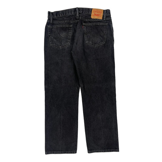 505 Levis Jeans - 34W 29L Black Cotton