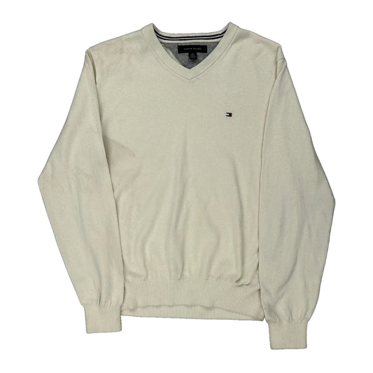 Tommy Hilfiger Jumper - Large Cream Cotton