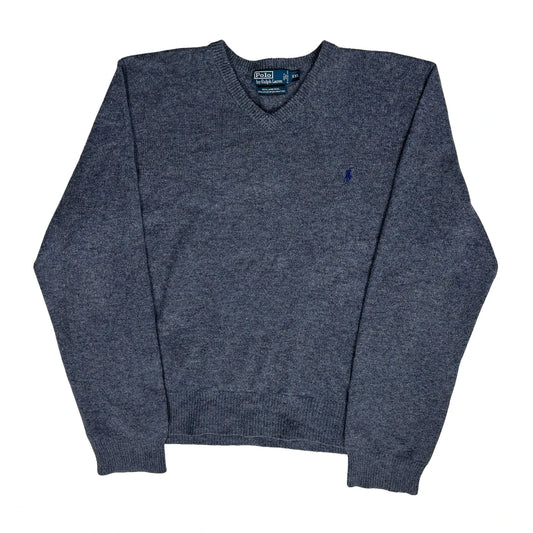 Polo By Ralph Lauren Jumper - 2XL Grey Wool