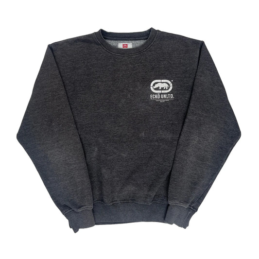 Vintage Ecko Unltd Sweatshirt - Medium Grey Cotton Blend