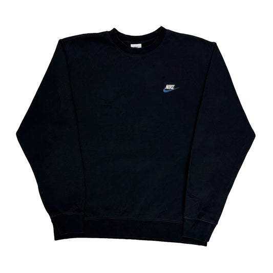 Vintage Nike Sweatshirt - Large Black Cotton
