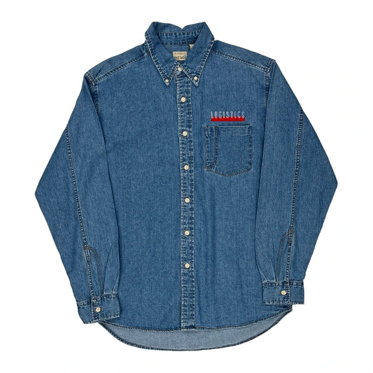 Logistics Levis Denim Shirt - Large Blue Cotton