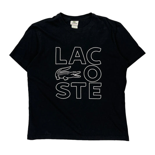 Lacoste Sport Lacoste Spellout T-Shirt - Large Black Cotton