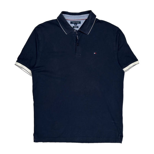 Tommy Hilfiger Slim Fit Polo Shirt - XL Navy Cotton