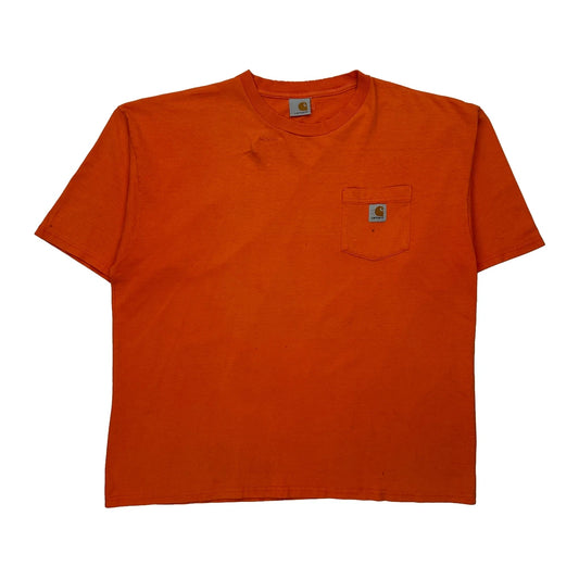 Workwear Carhartt T-Shirt - 3XL Orange Cotton