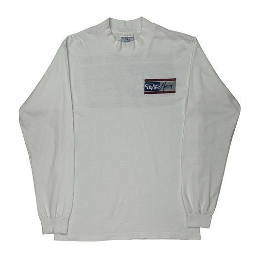 Unbranded Long Sleeve T-Shirt - Medium White Cotton