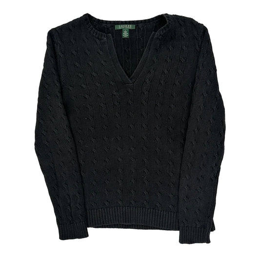 Ralph Lauren Jumper - Large Black Cotton