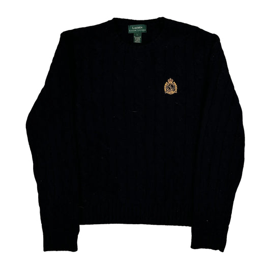 Ralph Lauren Jumper - Large Black Wool