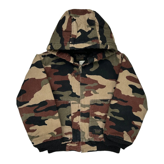 Age 8-10 Walls Jacket - Medium Camo Cotton