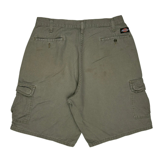 Dickies Cargo Shorts - 34W 10L Khaki Cotton