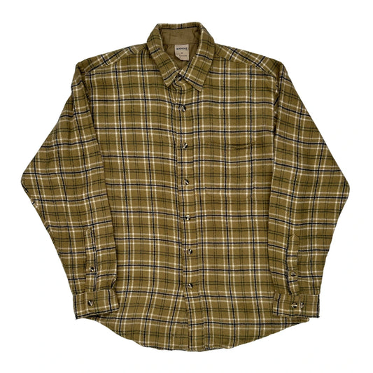 Windridge Checked Flannel Shirt - Medium Brown Acrylic