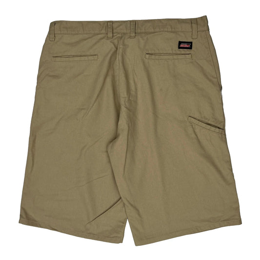 Dickies Baggy Chino Shorts - 36W 10L Khaki Cotton