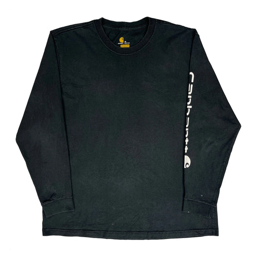 Carhartt Long Sleeve T-Shirt - XL Black Cotton