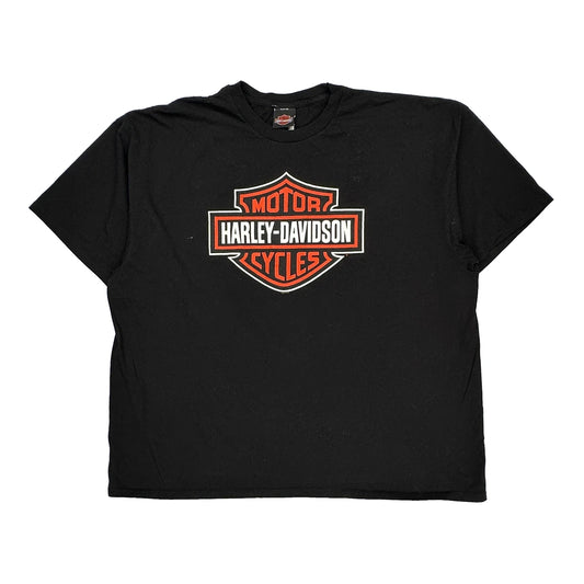 Boswell'S Honky Tonk Harley Davidson Graphic T-Shirt - 3XL Black Cotton