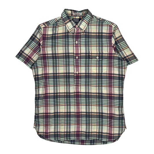 Polo By Ralph Lauren Checked Short Sleeve Shirt - Medium Multicoloured Cotton
