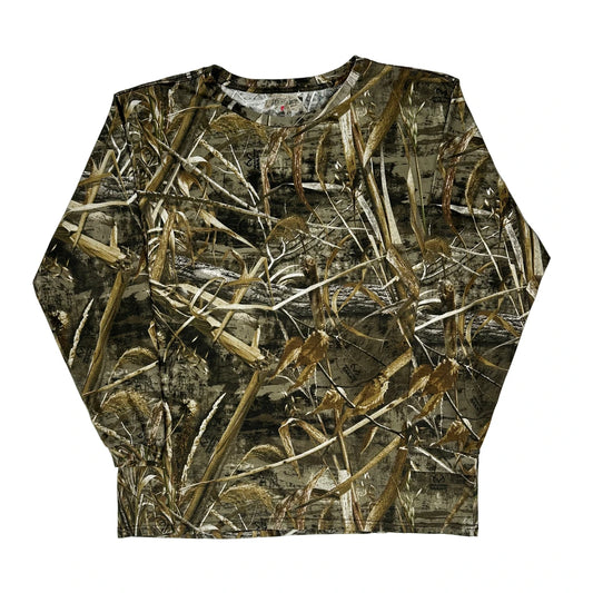 Vintage Red Head Camo Long Sleeve T-Shirt - 2XL Camo Cotton