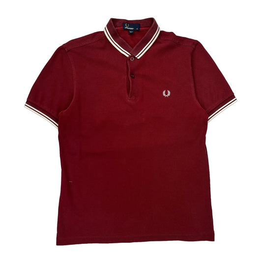 Fred Perry Polo Shirt - Medium Red Cotton