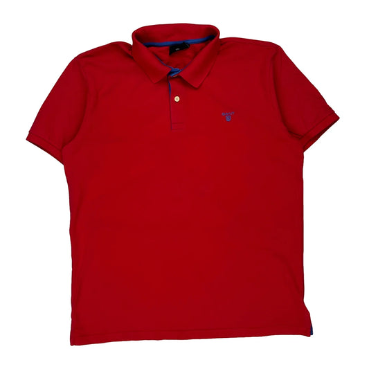 Gant Polo Shirt - 2XL Red Cotton
