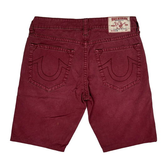 True Religion Denim Shorts - 34W 11L Red Cotton