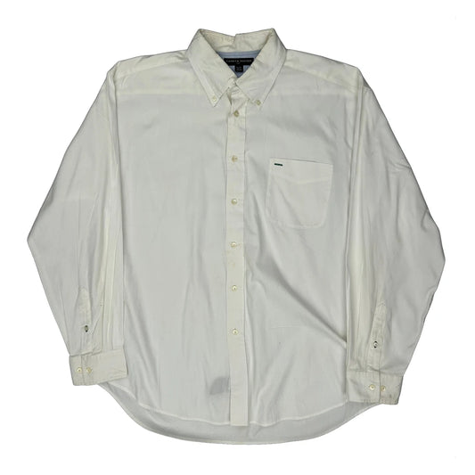 Vintage Golf Tommy Hilfiger Shirt - XL White Cotton
