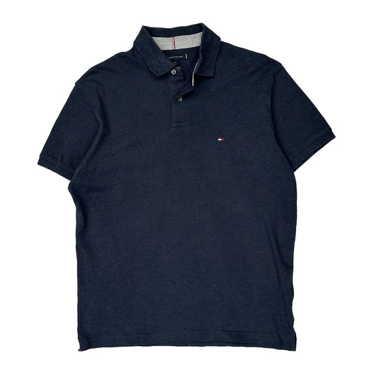 Tommy Hilfiger Polo Shirt - Medium Navy Cotton