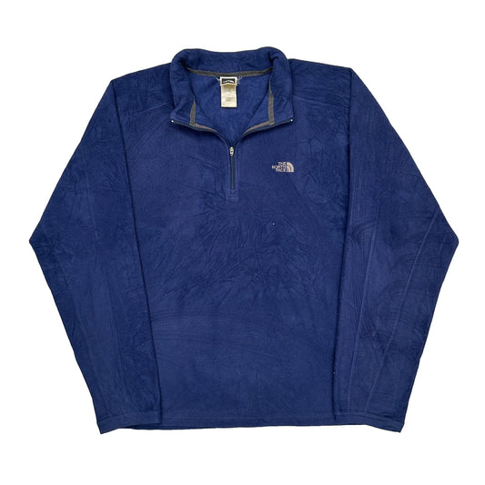 The North Face Fleece - Large Blue Polyester