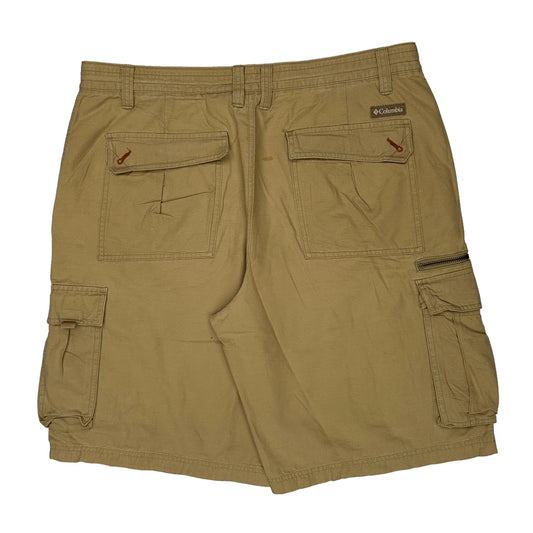 Vintage Columbia Cargo Shorts - 36W 11L Khaki Cotton
