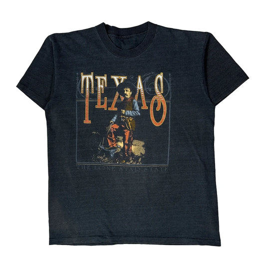 Texas Graphic Unbranded T-Shirt - Large Black Cotton