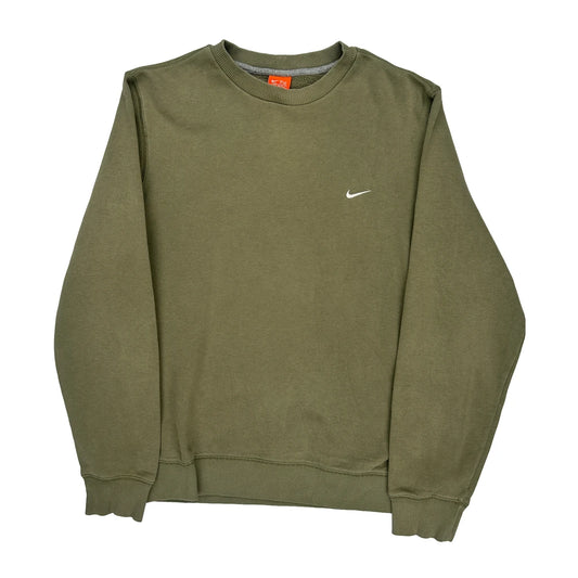 Nike Sweatshirt - Large Green Cotton