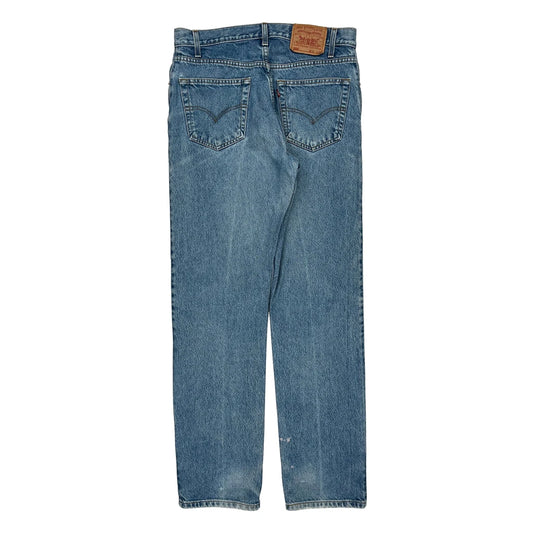505 Straight Leg Levis Jeans - 33W 33L Blue Cotton