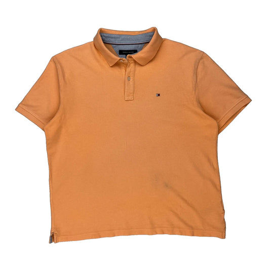 Tommy Hilfiger Polo Shirt - XL Orange Cotton