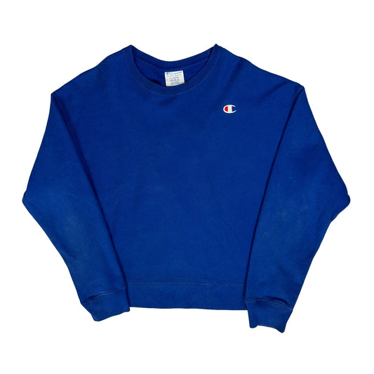 Reverse Weave Champion Sweatshirt - XL Blue Cotton Blend