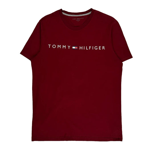 Tommy Hilfiger T-Shirt - Medium Red Cotton