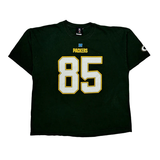 Vintage Packers N.F.L. Team Apparel T-Shirt - 2XL Green Cotton