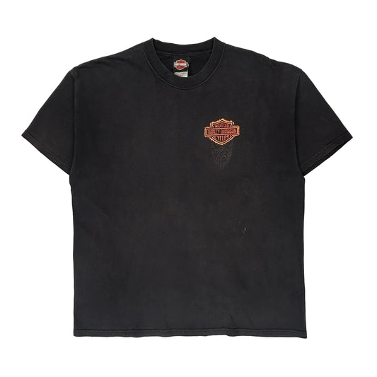 Kauai Harley Davidson Graphic T-Shirt - XL Black Cotton