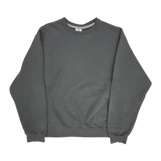 Russell Athletic Sweatshirt - Medium Black Cotton Blend