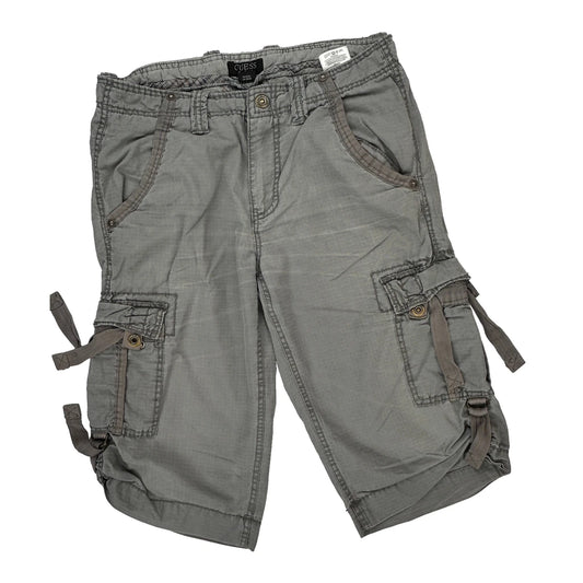 Guess Cargo Shorts - 32W 11L Grey Cotton