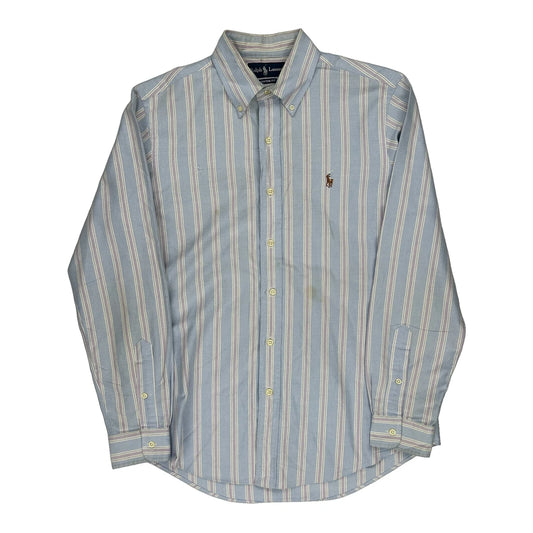 Ralph Lauren Striped Shirt - Medium Blue Cotton