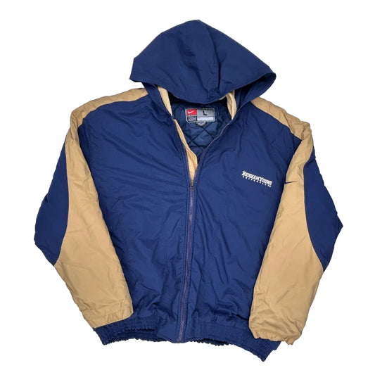 Brigham Young University Nike College Windbreaker - Large Beige Polyester